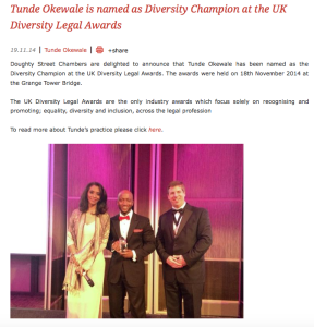 Diversity Champion - UK Diversity Legal Awards